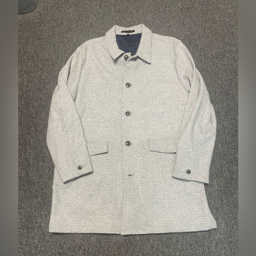 Bonobos Italian Wool Car Coat XXL light grey